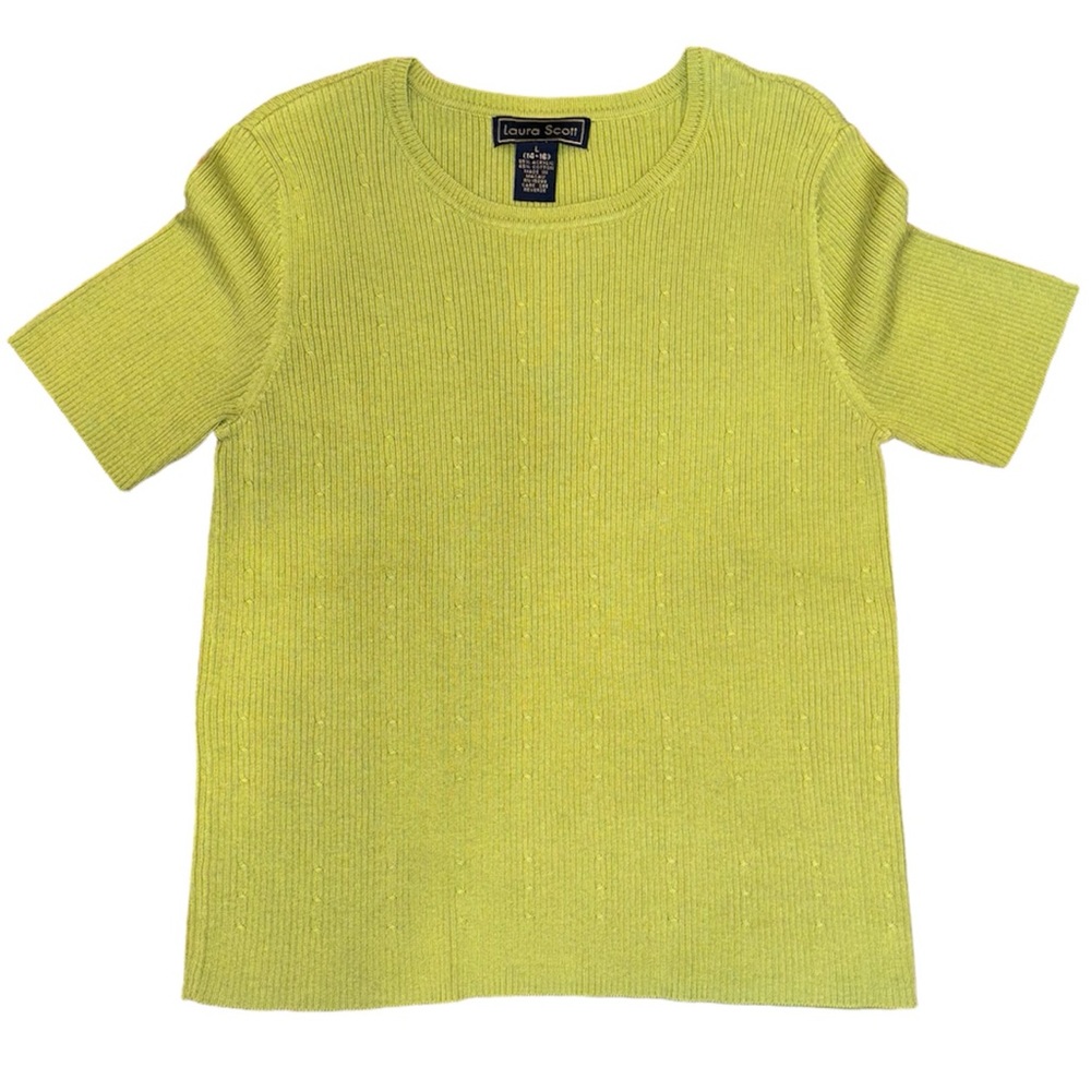 LAURA SCOTT Sweater Shirt - Green - Size Large